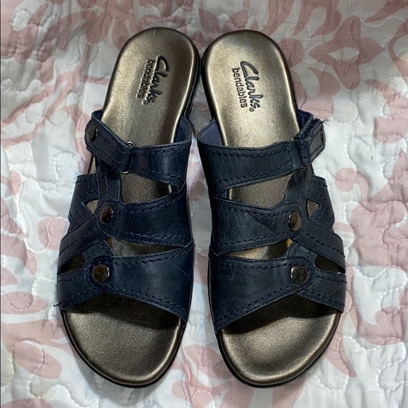 clarks bendables wedge sandals